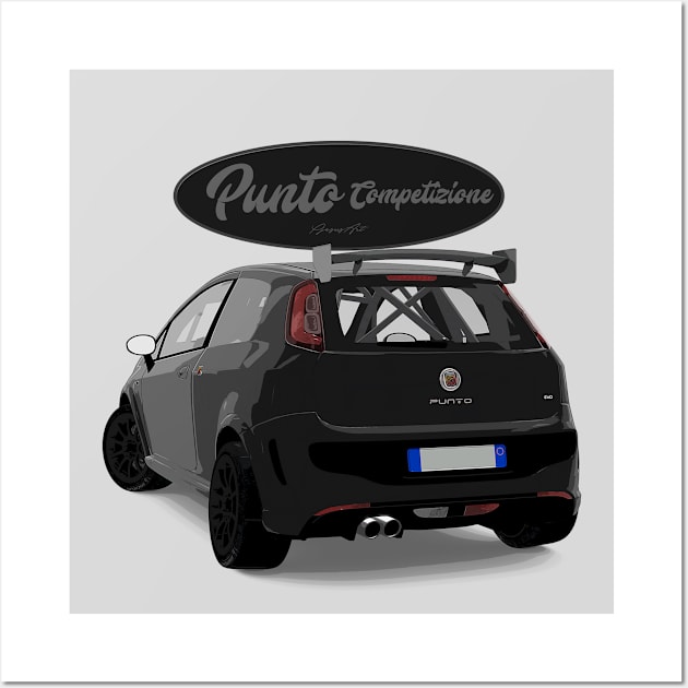 Punto Competizione Nero Back Wall Art by PjesusArt